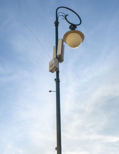 Dodávka a montáž rozhlasového systému na náměstí v Berouně.